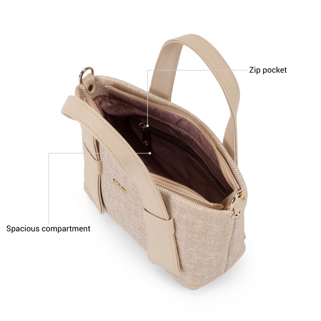 Mochi Women Beige Satchel Bag (SKU: 66-1055-20-10)