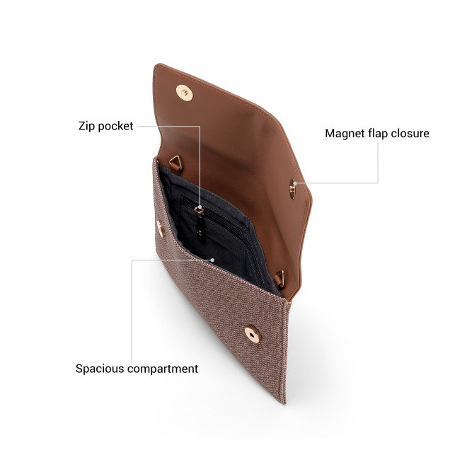 Mochi Women Brown Clutch (SKU: 66-1057-12-10)