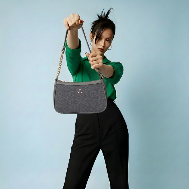 Mochi Women Grey Shoulder Bag (SKU: 66-1058-14-10)