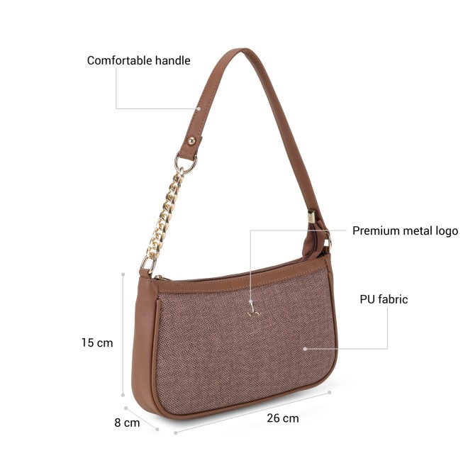 Mochi Women Brown Shoulder Bag (SKU: 66-1058-12-10)
