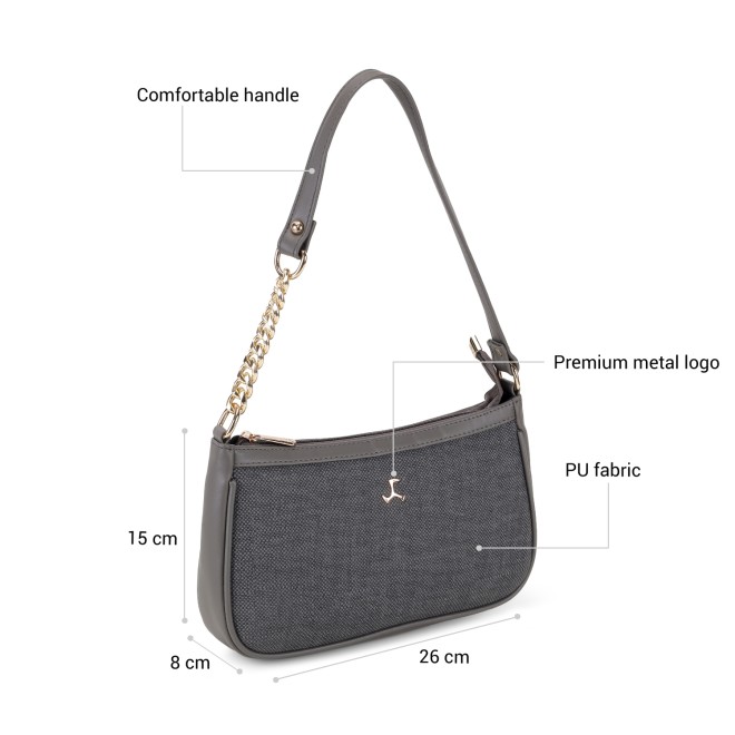 Mochi Women Grey Shoulder Bag (SKU: 66-1058-14-10)