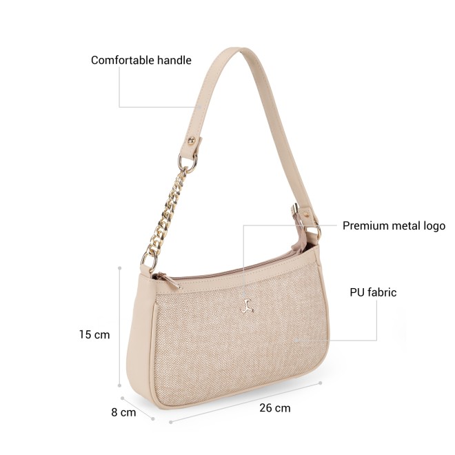 Mochi Women Beige Shoulder Bag (SKU: 66-1058-20-10)