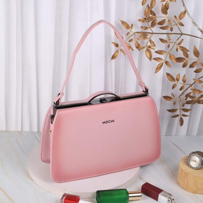 Mochi Women Pink Hand Bags Frame Bags