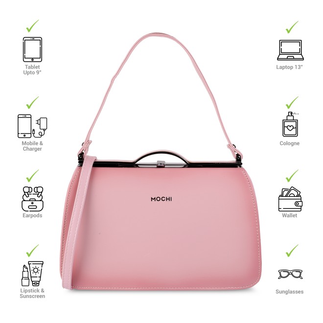 Mochi Women Pink Hand Bags Frame Bags (SKU: 66-106-24-10)