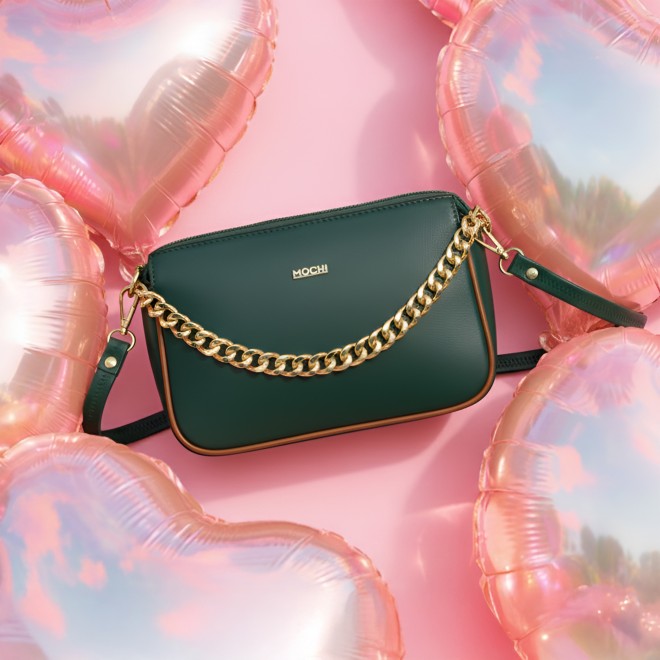 Women Green Sling Bag