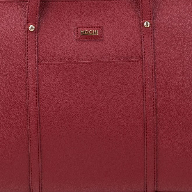 Mochi Women Maroon Tote Bag (SKU: 66-1062-44-10) Mochi Women Maroon Tote Bag (SKU: 66-1062-44-10)