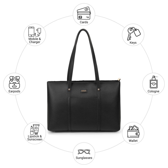 Mochi Women Black Tote Bag (SKU: 66-1062-11-10)