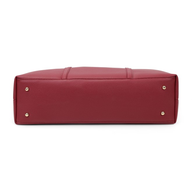 Mochi Women Maroon Tote Bag (SKU: 66-1062-44-10) Mochi Women Maroon Tote Bag (SKU: 66-1062-44-10)