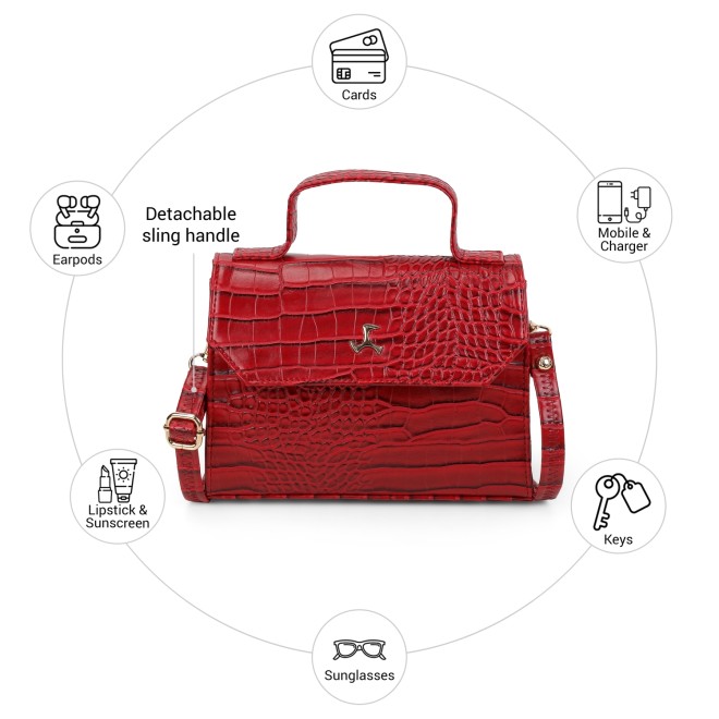 Mochi Women Red Satchel Bag (SKU: 66-1100-18-10) Mochi Women Red Satchel Bag (SKU: 66-1100-18-10)