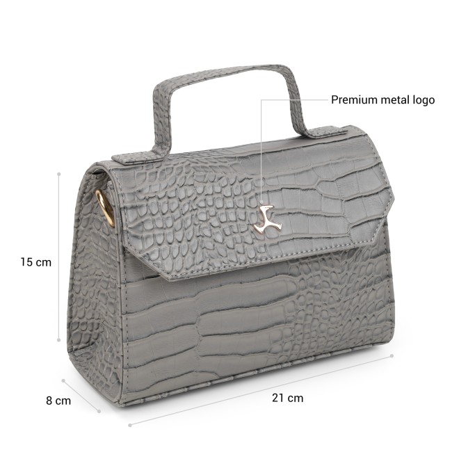 Mochi Women Grey Satchel Bag (SKU: 66-1100-14-10)