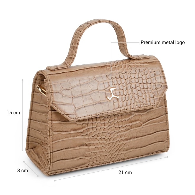 Mochi Women Beige Satchel Bag (SKU: 66-1100-20-10)