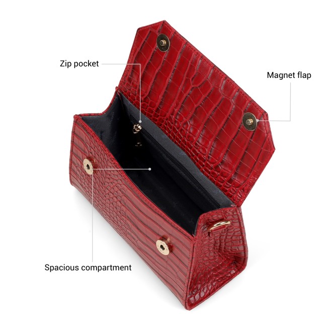 Mochi Women Red Satchel Bag (SKU: 66-1100-18-10) Mochi Women Red Satchel Bag (SKU: 66-1100-18-10)