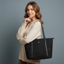 Mochi Women Black Tote Bag