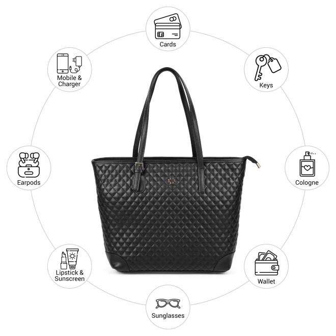 Mochi Women Black Tote Bag (SKU: 66-1102-11-10)