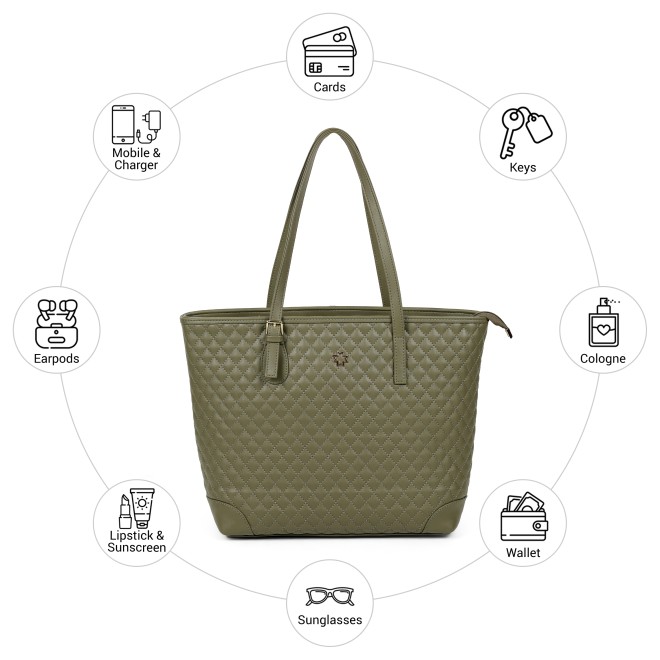 Mochi Women Green Tote Bag (SKU: 66-1102-21-10)