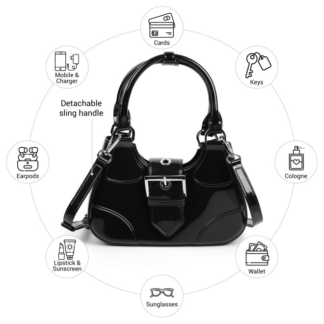 Mochi Women Black Hobo Bag (SKU: 66-1109-11-10)
