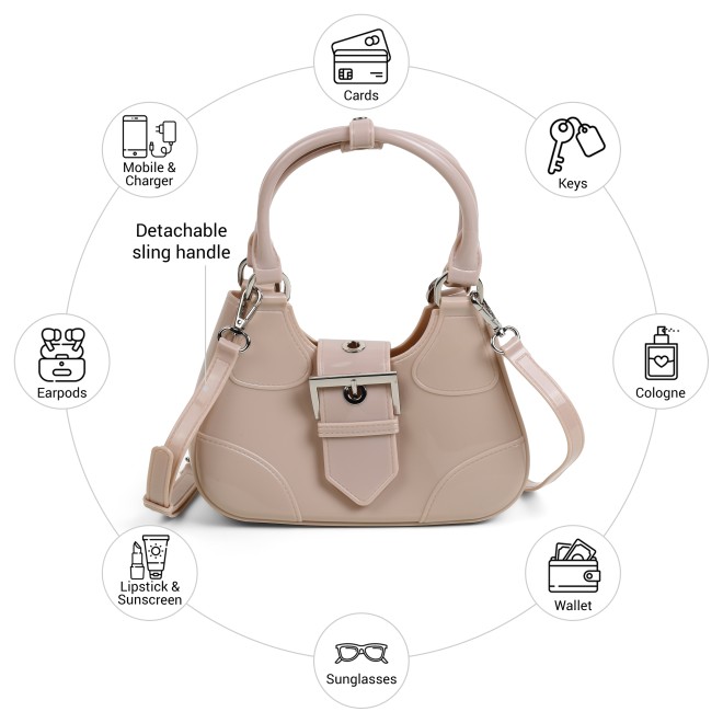 Mochi Women Beige Hobo Bag (SKU: 66-1109-20-10)