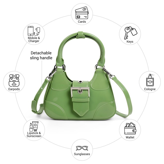 Mochi Women Green Hobo Bag (SKU: 66-1109-21-10)