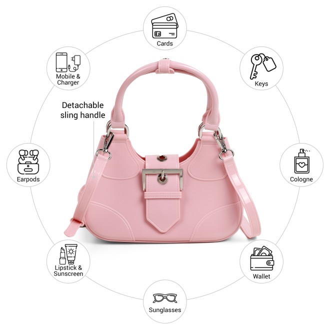 Mochi Women Pink Hobo Bag (SKU: 66-1109-24-10)