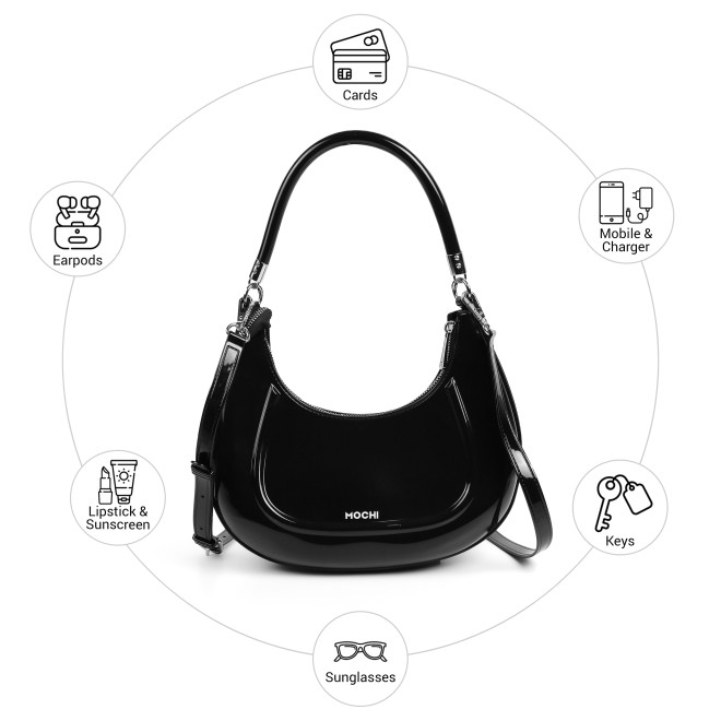Mochi Women Black Hobo Bag (SKU: 66-1110-11-10)