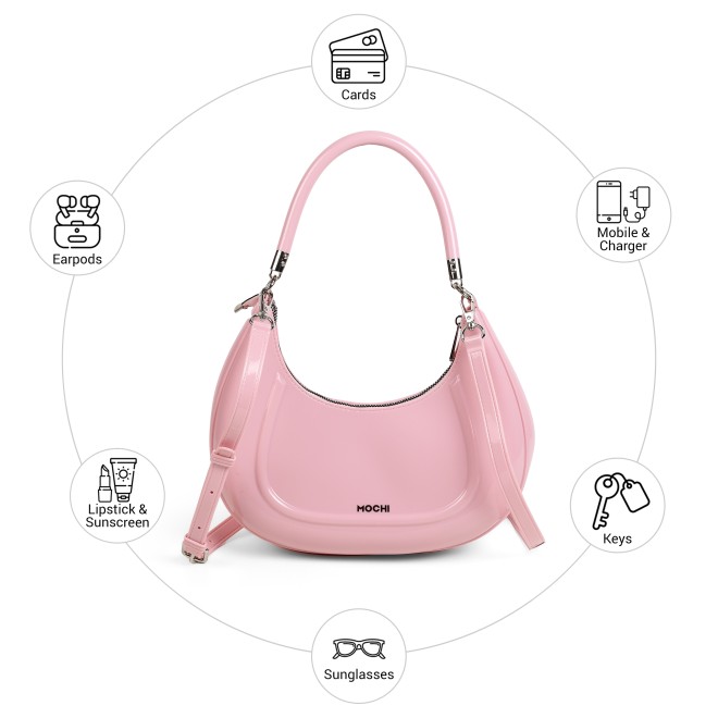 Mochi Women Pink Hobo Bag (SKU: 66-1110-24-10)