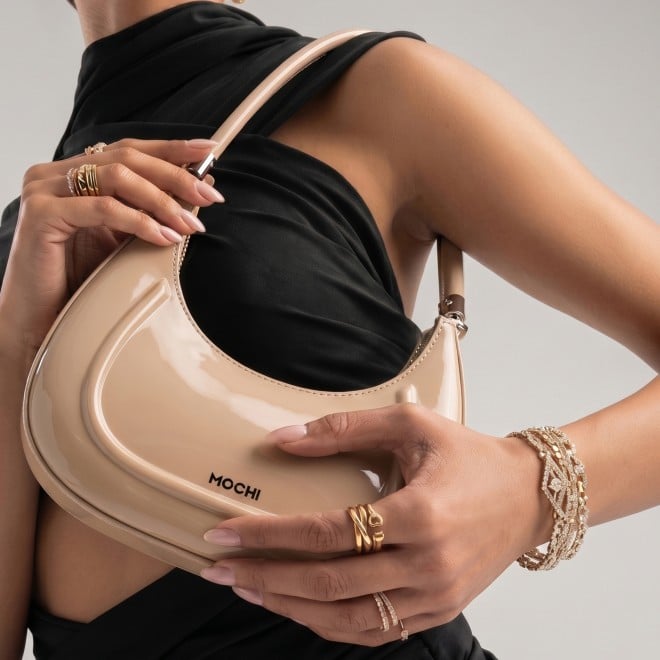 Mochi Women Beige Hobo Bag (SKU: 66-1110-20-10)