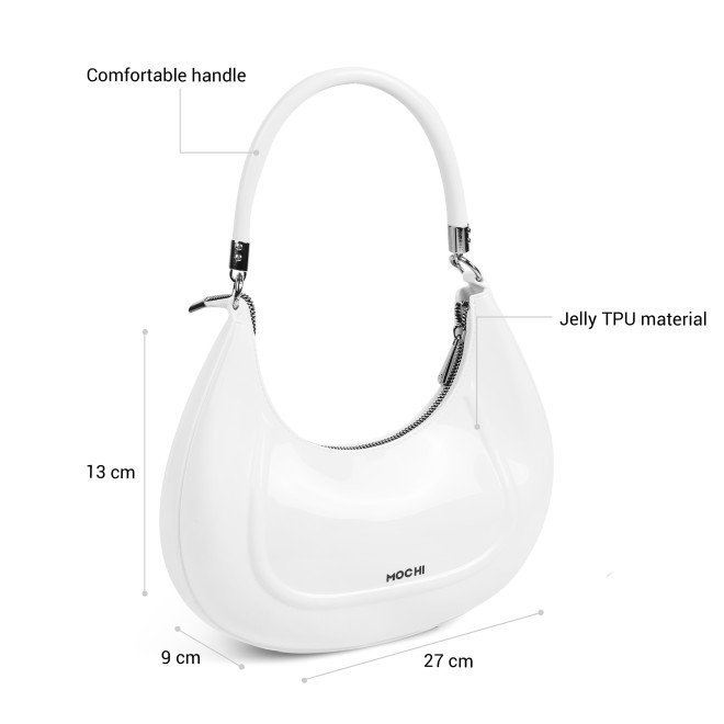 Mochi Women White Hobo Bag (SKU: 66-1110-16-10)
