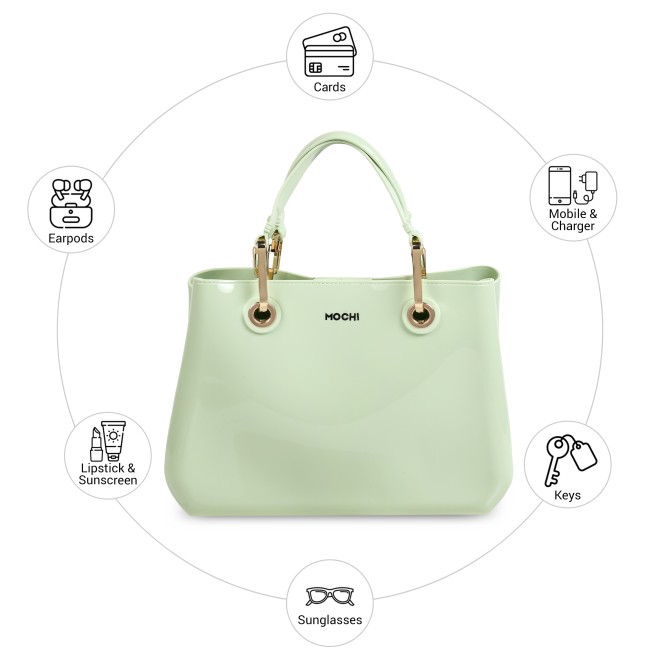 Mochi Women Green Satchel Bag (SKU: 66-1111-21-10)