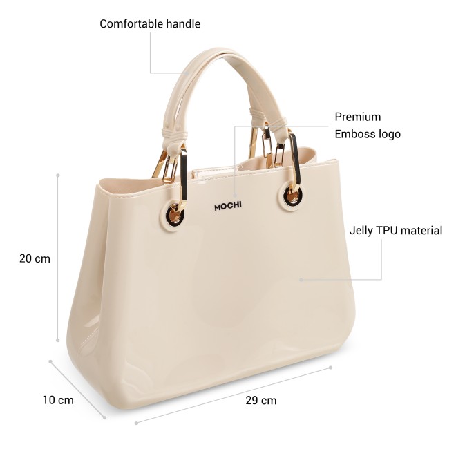 Mochi Women Beige Satchel Bag (SKU: 66-1111-20-10)