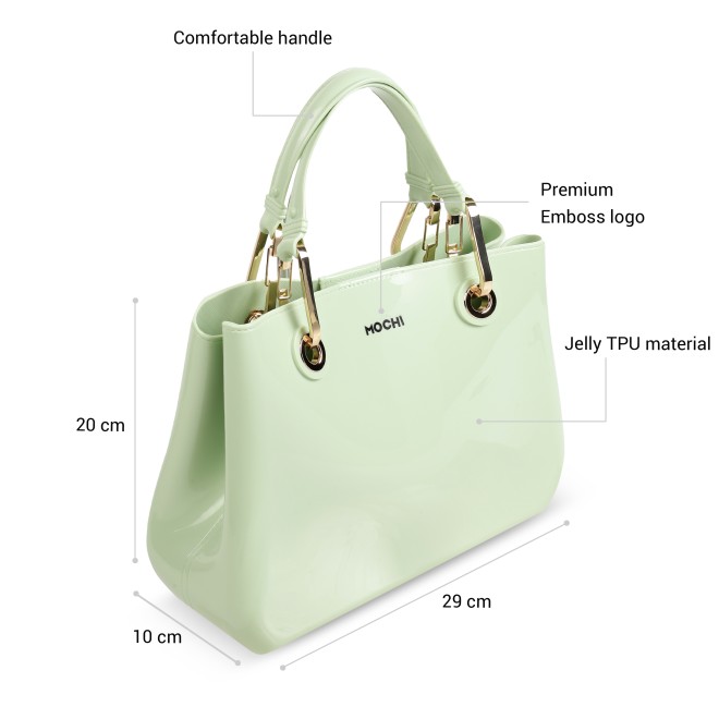 Mochi Women Green Satchel Bag (SKU: 66-1111-21-10)