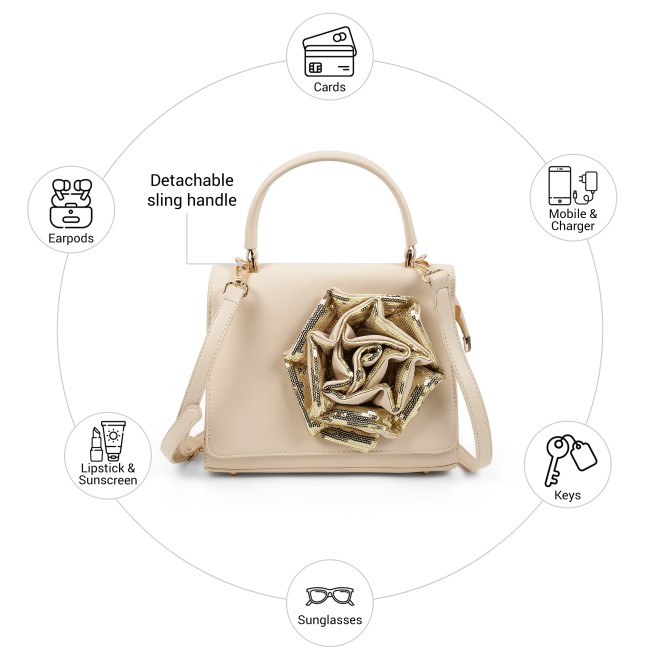 Mochi Women Beige Satchel Bag (SKU: 66-1122-20-10)