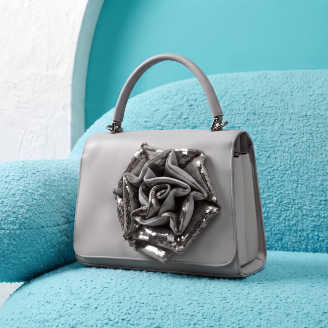 Mochi Women Grey Satchel Bag (SKU: 66-1122-14-10)