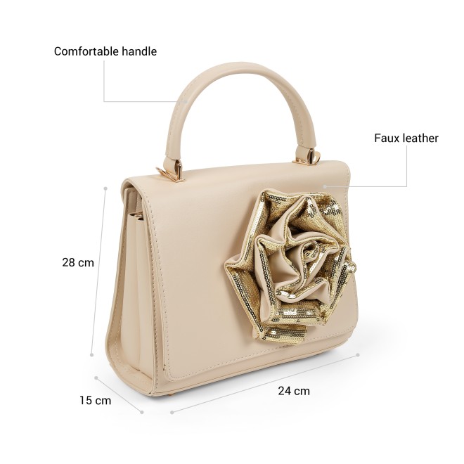 Mochi Women Beige Satchel Bag (SKU: 66-1122-20-10)