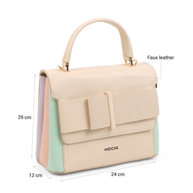 Mochi Women Beige Satchel Bag (SKU: 66-1123-20-10)