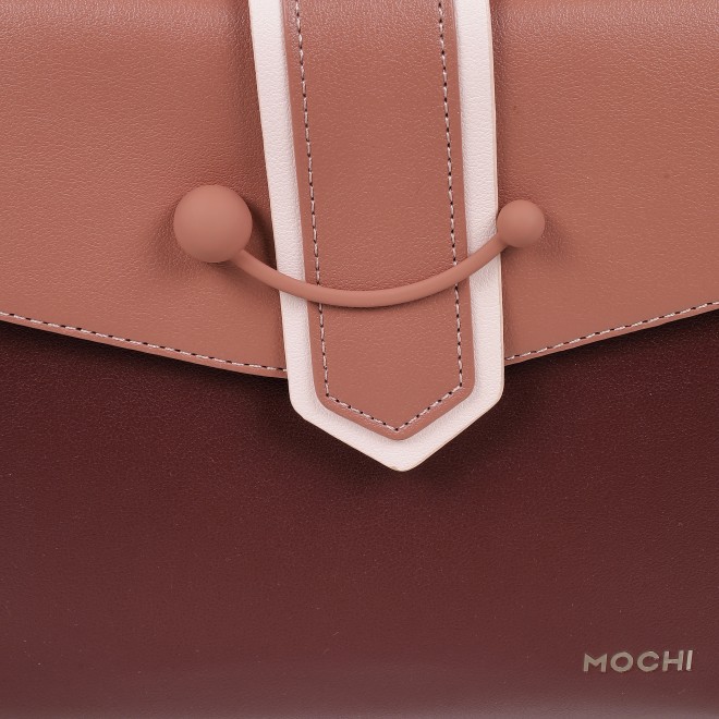 Mochi Women Maroon Satchel Bag (SKU: 66-1131-44-10)