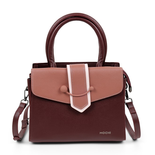 Mochi Women Maroon Satchel Bag (SKU: 66-1131-44-10)