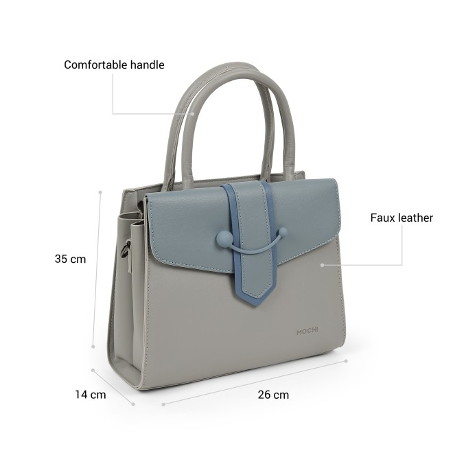 Mochi Women Grey Satchel Bag (SKU: 66-1131-14-10)