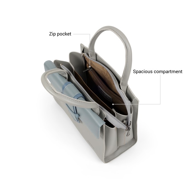 Mochi Women Grey Satchel Bag (SKU: 66-1131-14-10)