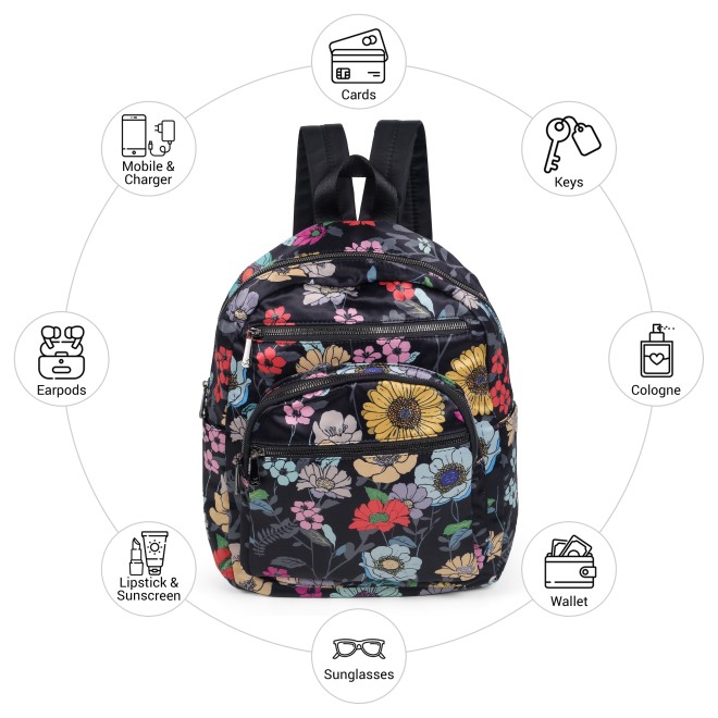 Mochi Women Black Backpack (SKU: 66-1132-11-10)