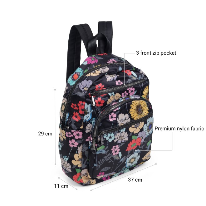 Mochi Women Black Backpack (SKU: 66-1132-11-10)
