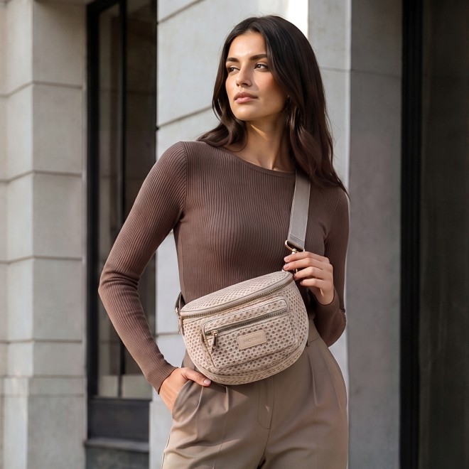Mochi Women Beige Sling Bag (SKU: 66-1134-20-10)