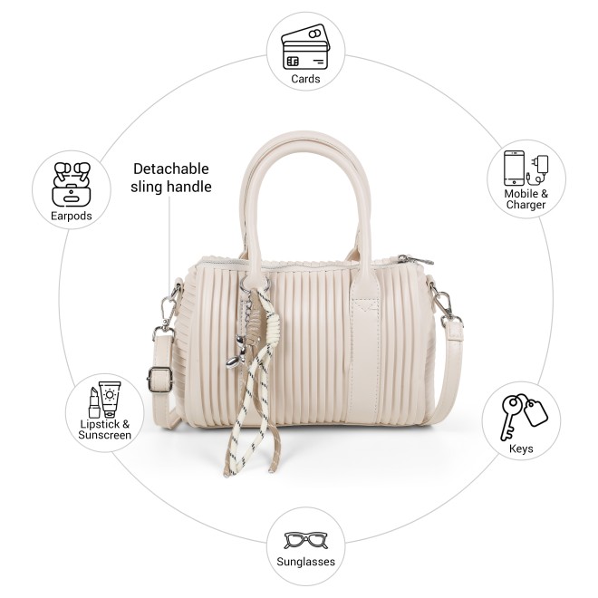 Mochi Women Beige Satchel Bag (SKU: 66-1167-20-10)