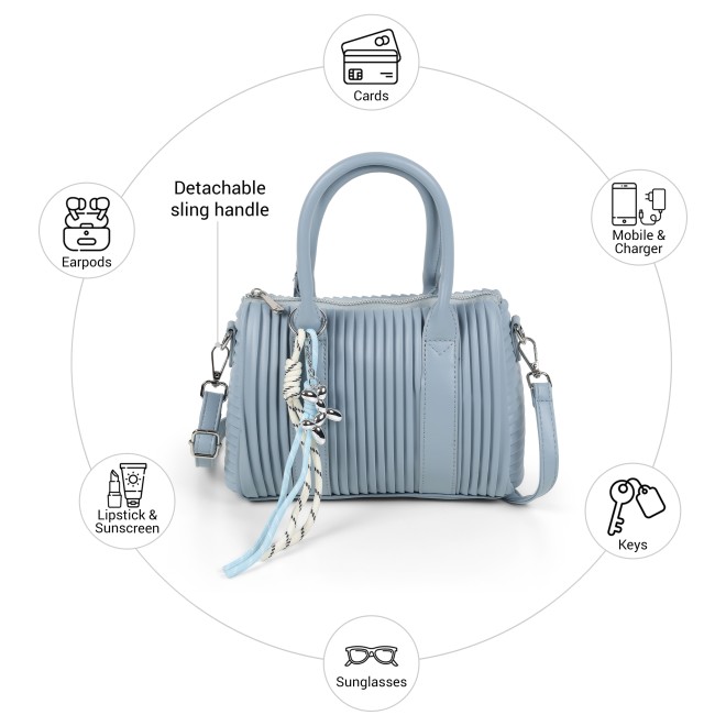 Mochi Women Blue Satchel Bag (SKU: 66-1167-45-10)