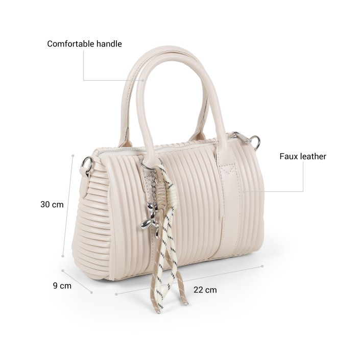 Mochi Women Beige Satchel Bag (SKU: 66-1167-20-10)
