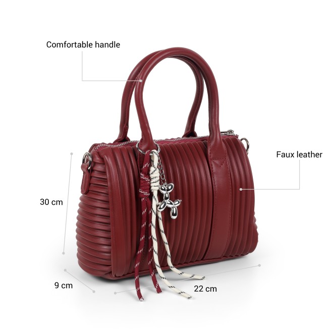Mochi Women Maroon Satchel Bag (SKU: 66-1167-44-10)