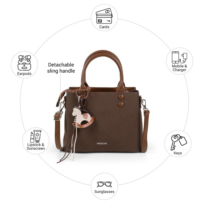 Mochi Women Brown Satchel Bag (SKU: 66-1168-12-10)
