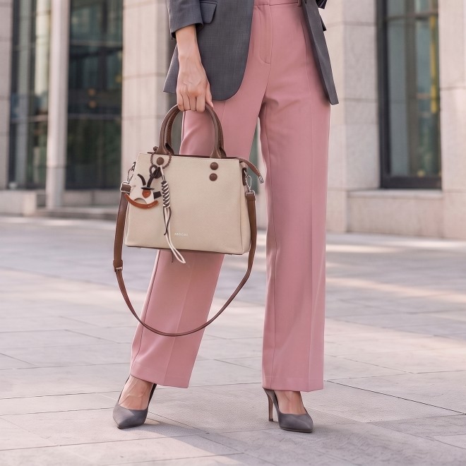 Mochi Women Beige Satchel Bag (SKU: 66-1168-20-10)