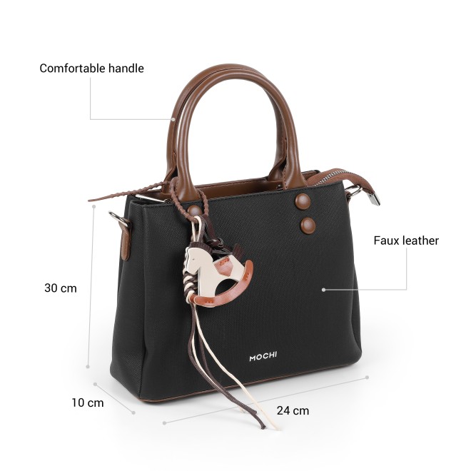 Mochi Women Black Satchel Bag (SKU: 66-1168-11-10)