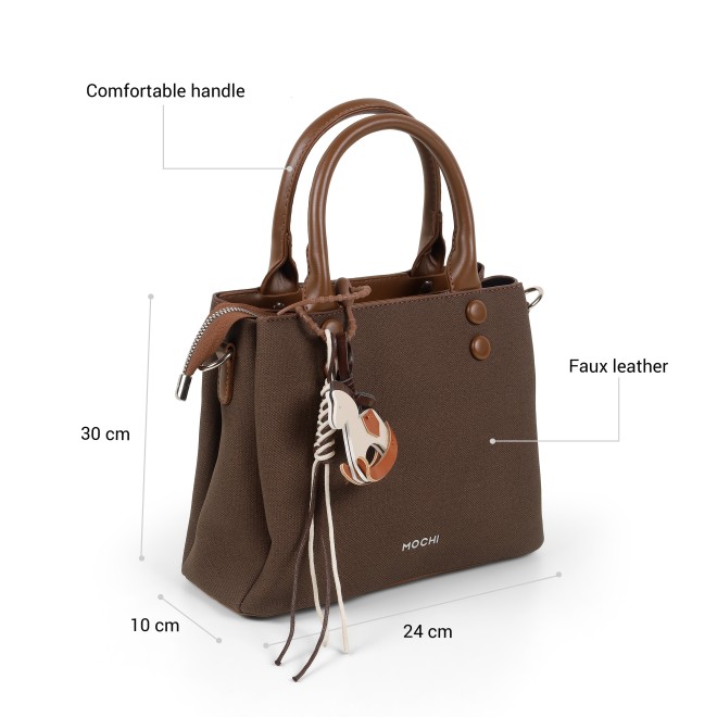 Mochi Women Brown Satchel Bag (SKU: 66-1168-12-10)