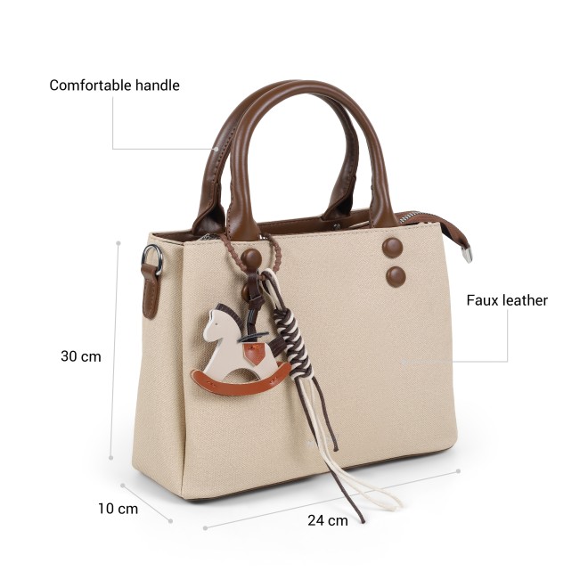 Mochi Women Beige Satchel Bag (SKU: 66-1168-20-10)